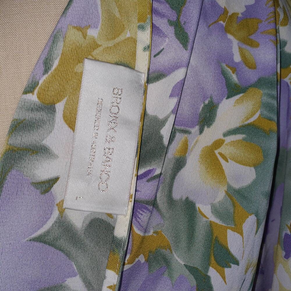 Bronx And Banco 'Tropics' Purple Maxi Dress Size L - Picture 4 of 6